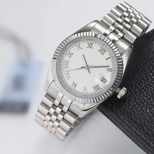 Stainless Steel Watch Silver Dial 41mm